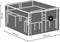 Perel Buitenhoes - Beschermhoes tuinset - Waterdicht - Grijs 165 cm x 135 cm x 95 cm