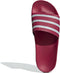 adidas ADILETTE - Slippers - Voorgevormd voetbed EVA - Collegiate Burgundy/Ftwr White/Ftwr White