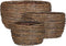 MICA DECORATIONS CARGO MAND VOOR PLANTEN - SET VAN 3 - H16 X Ø31 CM - BRUIN