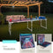 tectake® BeerWars I - Bierpongtafel - Hoogte verstelbaar - LED-verlichting - 100x Plastic Bekers 6x pingpongballen