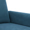 vidaXL - Driezitsbank - 180 - cm - fluweel - blauw