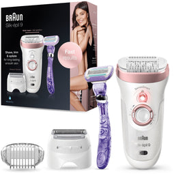 Braun Silk-épil 9-870 - Epilator - Wet & Dry 100% waterbestendig - Wit