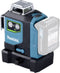 Makita SK700GD - Groene kruislijnlaser - Zelfnivellerend 360° - (zonder accu's en lader)