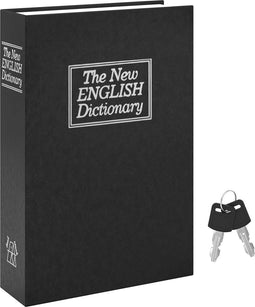 ACROPAQ Boekenkluis - Grote verborgen boekenkluis met sleutelslot - Beveilig je waardevolle spullen discreet - Artistiek en praktisch ontwerp - Verborgen boek - Zwart