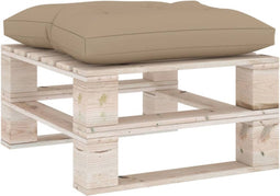 vidaXL - Palletkussen - 60x61,5x10 - cm - stof - beige