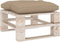 vidaXL - Palletkussen - 60x61,5x10 - cm - stof - beige
