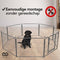 Infinity Goods Hondenren - Puppyren - 8 Panelen - 60 x 80 CM - 480 CM Omtrek - Opvouwbaar - Met Deur