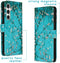 iMoshion Hoesje Geschikt voor Samsung Galaxy S23 FE Hoesje Met Pasjeshouder - iMoshion Design Softcase Bookcase - Blauw / Blossom