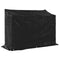 vidaXL - Haardhoutrek - met - regenhoes - 151x60,5x110,5 - cm - staal