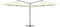 vidaXL - Parasol - dubbel - met - stalen - paal - 250x250 - cm - zandwit