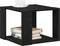 vidaXL - Salontafel - Zwart - eiken - 40x40x30 - cm - Gefabriceerd - hout