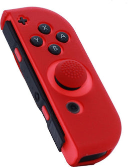 FR-TEC Joy Con Controller - Silicone Skin - Grip en Bescherming - Rood