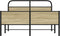 vidaXL - Bedframe - zonder - matras - bewerkt - hout - sonoma - eikenkleur - 120x190cm