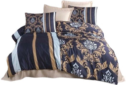 Dekbedovertrek set Blauw - 3 Onderdelen - 220 x 240 cm en 60 x 60 cm (3 stuks)