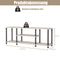 Coast 3 delig TV Stand met Massief Metalen Frame en Open Spaanplaat Planken Grijs