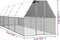 vidaXL - Kippenhok - 2x8x2 - m - gegalvaniseerd - staal