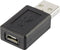Renkforce RF-4274568 - USB 2.0 Adapter - 1x USB-A 2.0 stekker - 1x Micro-USB 2.0 B bus - Zwart