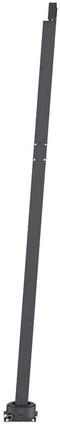 vidaXL - Luifel - handmatig - uittrekbaar - met - LED - 400x300 - cm - blauw - en - wit