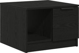 vidaXL - Salontafel - Zwart - Eiken - 50x50x36 - cm - Bewerkt - Hout