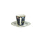 Laura Ashley Heritage Collectables Kop en Schotel koffie set / Espresso kopjes - Midnight Uni 9 cl. - Porselein