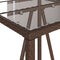 vidaXL - Tuinbartafel - 70x70x110 - cm - poly - rattan - bruin