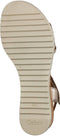 Gabor 82.759.89 - Sleehak Sandalen - Vlechtwerk - Satin Metallic Puder