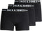 Jack & Jones 3P - Heren Boxershorts - Strakke pasvorm - Zwart (3-pack)