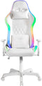 Deltaco GAM-080-W - Gaming chair - RGB-verlichting 332 standen - Kunstleer
