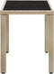 vidaXL - Tuintafel - 123x60x74 - cm - poly - rattan - beige