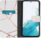 iMoshion Hoesje Geschikt voor Samsung Galaxy A54 (5G) Hoesje Met Pasjeshouder - iMoshion Design Softcase Bookcase - Wit / White Graphic