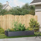vidaXL - Plantenbak - 200x80x40 - cm - staal - antracietkleurig