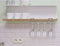 Excellent Houseware Wijnrek - 12 glazen - Zilverkleurig metaal 34x25x9cm