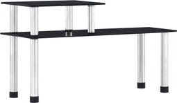 vidaXL - Keukenschap - 45x16x26 - cm - gehard - glas - zwart
