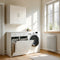 SoBuy BZR33-II-W - Badkamerkast - 2 lades 2 wasmanden 45 liter - Wit
