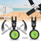 tectake® WaveWheel - Opvouwbare Transportkar voor Surfplank - Robuust Aluminium - Voor 1 Board