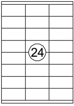 Etiket Quantore 70x35mm 2400stuks