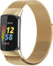 imoshion Milanees magnetisch bandje - Geschikt voor Fitbit Charge 6, Charge 5 - Goud - M