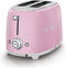 Smeg TSF01PKEU - Broodrooster - 950W 6 bruining-niveaus - Roze