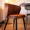 Liviza Stoel Loka Terracotta - Velvet - Rond Terra - 78 cm , 525 cm , 62 cm
