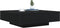 vidaXL - Salontafel - met - LED-verlichting - Zwart - Eiken - 100x100x31 - cm