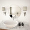 vidaXL - Wandspiegel - rond - 50 - cm - glas