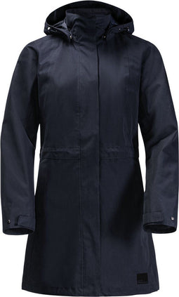 Jack Wolfskin Ottawa Coat - 3-in-1 Outdoorjas - Waterdicht 20.000 mm - Dames - Blauw - Maat XL