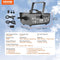 Sneeuwmachine, 650 W, hand-/hangmachine, binnen, afstandsbediening, met 1 l, kunstmatig reservoir vo