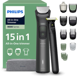 Philips Series 9000 - Multigroom - 15 in 1 - Precisietrimmer - Lichaamstrimmer - Wenkbrauwtrimmer - OneBlade Face - MG9531/15