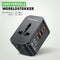 Travelhawk SL-199T - Wereldstekker - 2x USB-C 2x USB-A