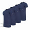 Cappuccino Italia - Heren 4-Pack T-shirt - Extra Lang - Blauw - Maat L