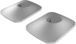 KEF P1 - Desk pad tafelstandaard - Aluminium constructie 10° kanteling - Zilver (per paar)