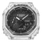 Casio GA-2100SKE-7AER G-Shock horloge transparant zwarte wijzerplaat