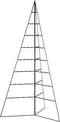 vidaXL - Kerstdecoratie - kerstboom - 180 - cm - metaal - zwart