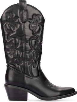 POSH by Poelman "Joya" - Westernstiefel - Ritssluiting - Zwart